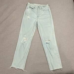 Light Wash Straight Denim